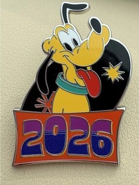 Disney Pluto Mickey and Friends Dated Yearly Mystery Trading Pin 2026